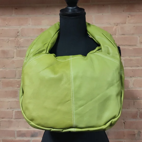 Latico | NWT Stunning Olive Leather Hobo Bag - Picture 2 of 6